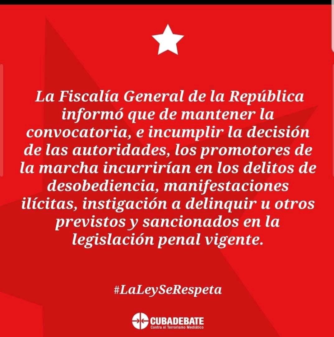#Fidel. Los infames que quieren que haya condiciones para el imperialismo para que agreda a Cuba; o para hacer la calumnia, forjar la calumnia con ellos. Todo eso, no tenemos por qué. Hay que aplicarles las leyes sencillamente. Hemos sido bastante tolerantes. #LaLeySeRespeta