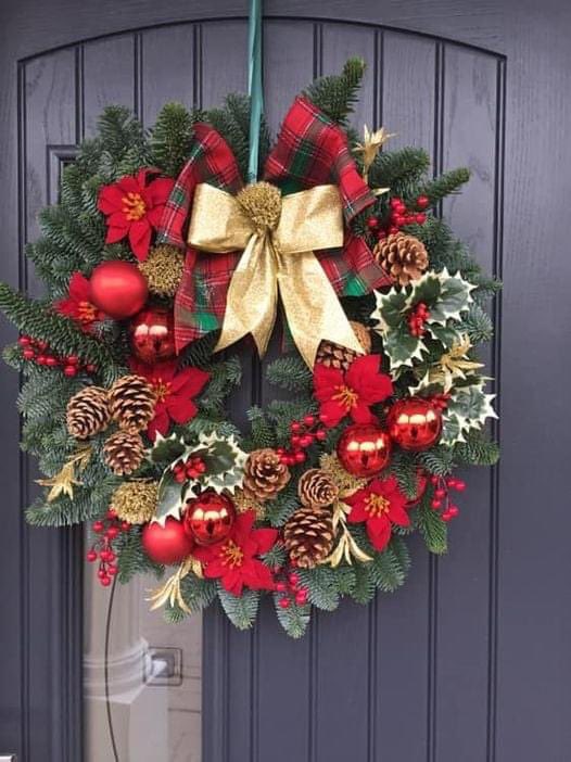 Selection of fresh Spruce Xmas Door Wreaths available, dm to order yours. #twittermagic #christmas #spruce