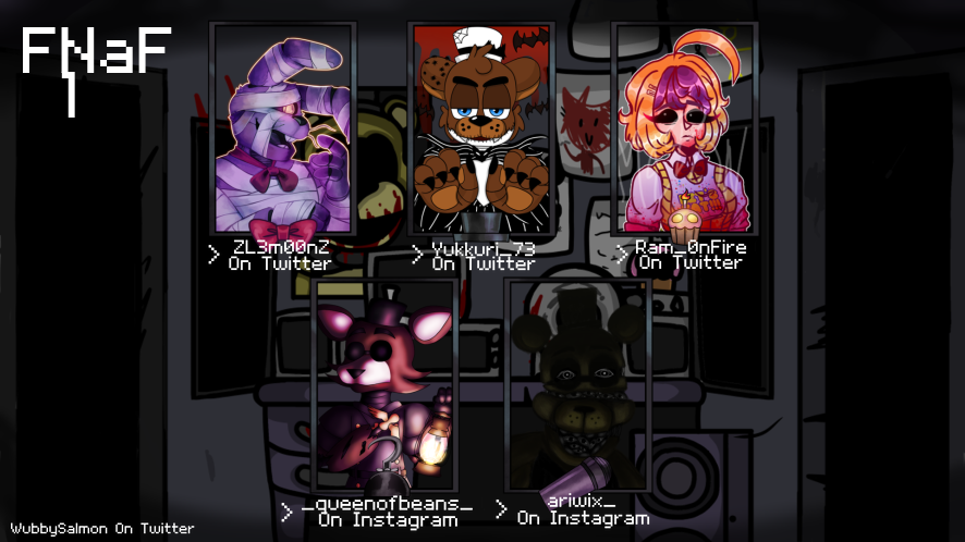 sunfurryy's tweet photo. Heyy A day late but who cares?! Thank you all for participating :) #HalloweenFNAFCollab #FNAF https://t.co/iqq9I1qD78