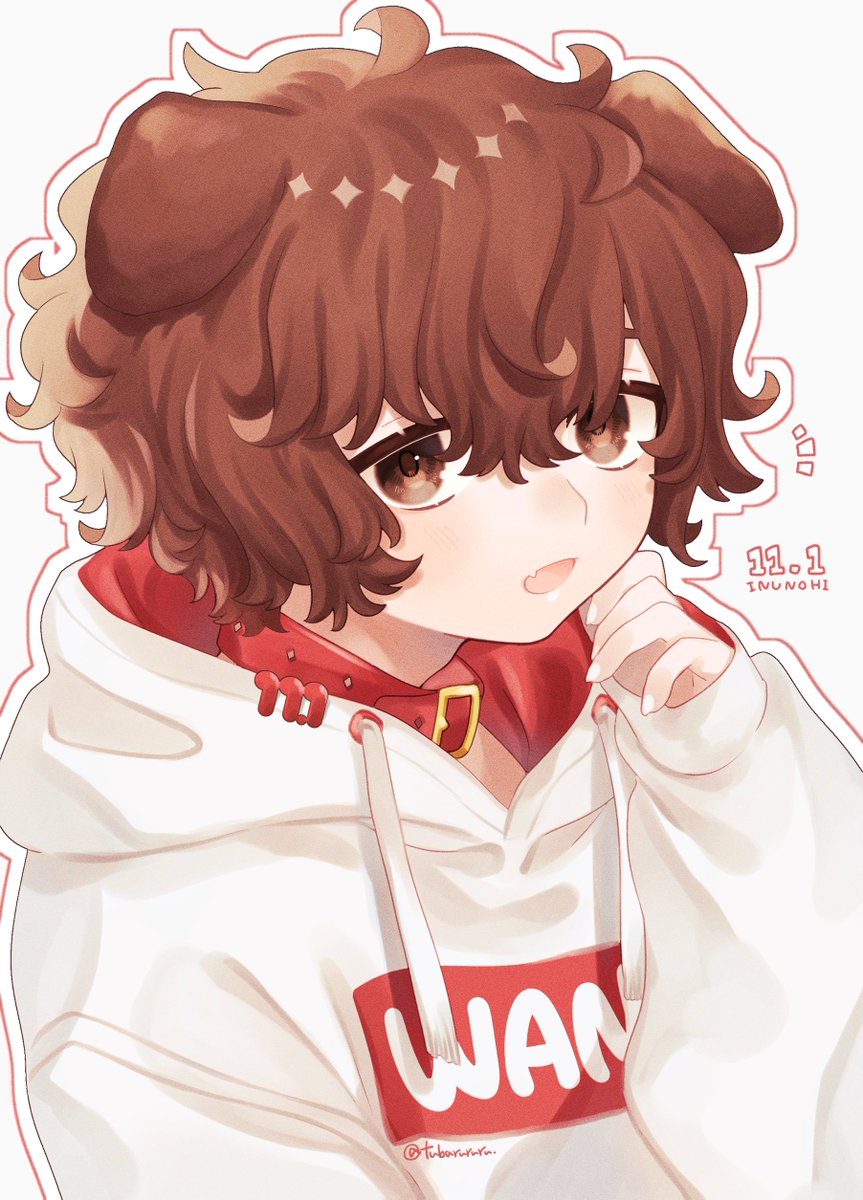 「わん🐶 」|つばるのイラスト