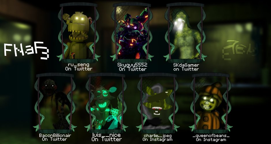 sunfurryy's tweet photo. Heyy A day late but who cares?! Thank you all for participating :) #HalloweenFNAFCollab #FNAF https://t.co/iqq9I1qD78