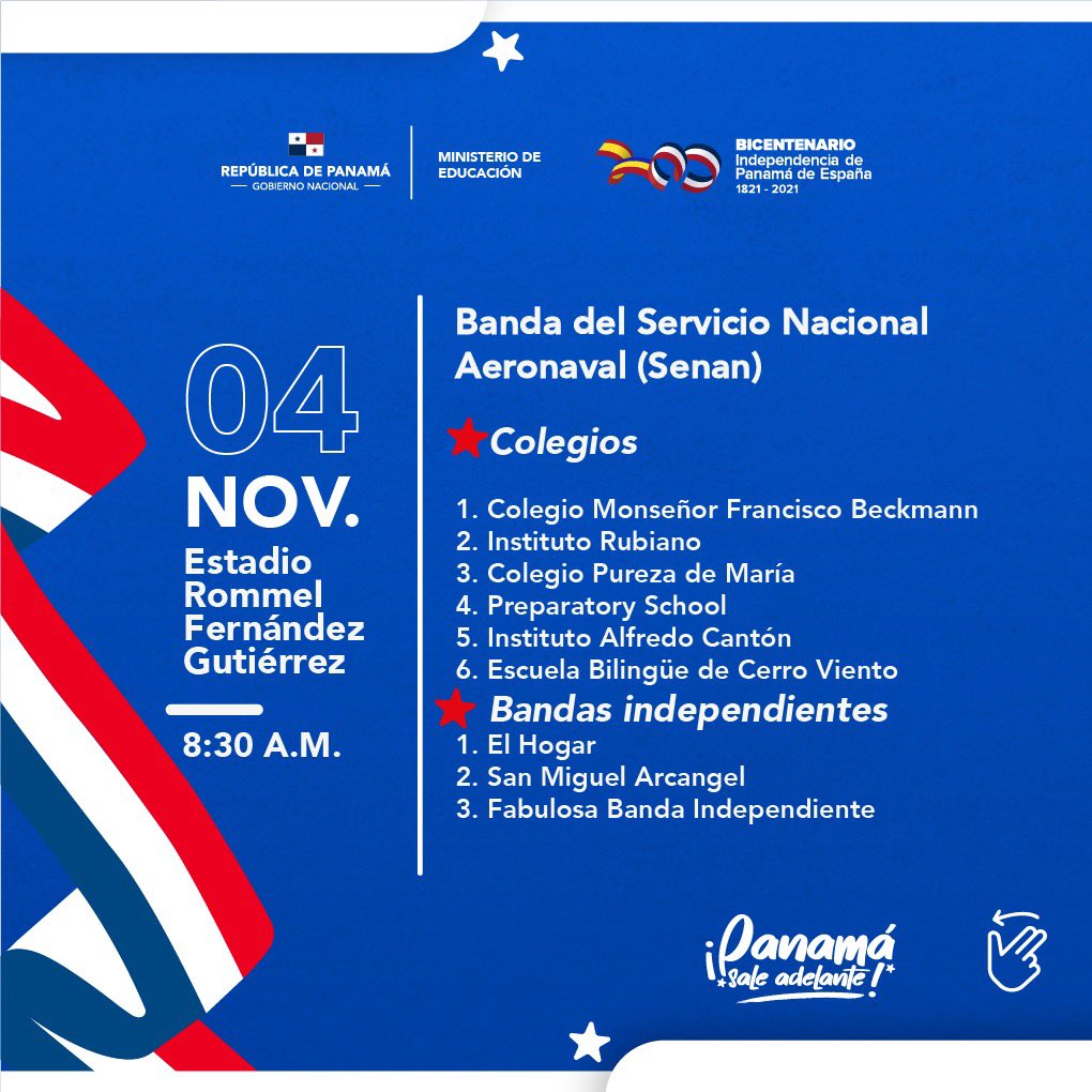 MeducaPma's tweet photo. Compartimos con la comunidad educativa, el calendario de las exhibiciones para conmemorar las efemérides patrias. Todas estas actividades se llevarán a cabo cumpliendo las medidas de higiene y bioseguridad, debido a que seguimos en la lucha contra el COVID-19. #UnidosLoHacemos https://t.co/Xp3LSu6heq