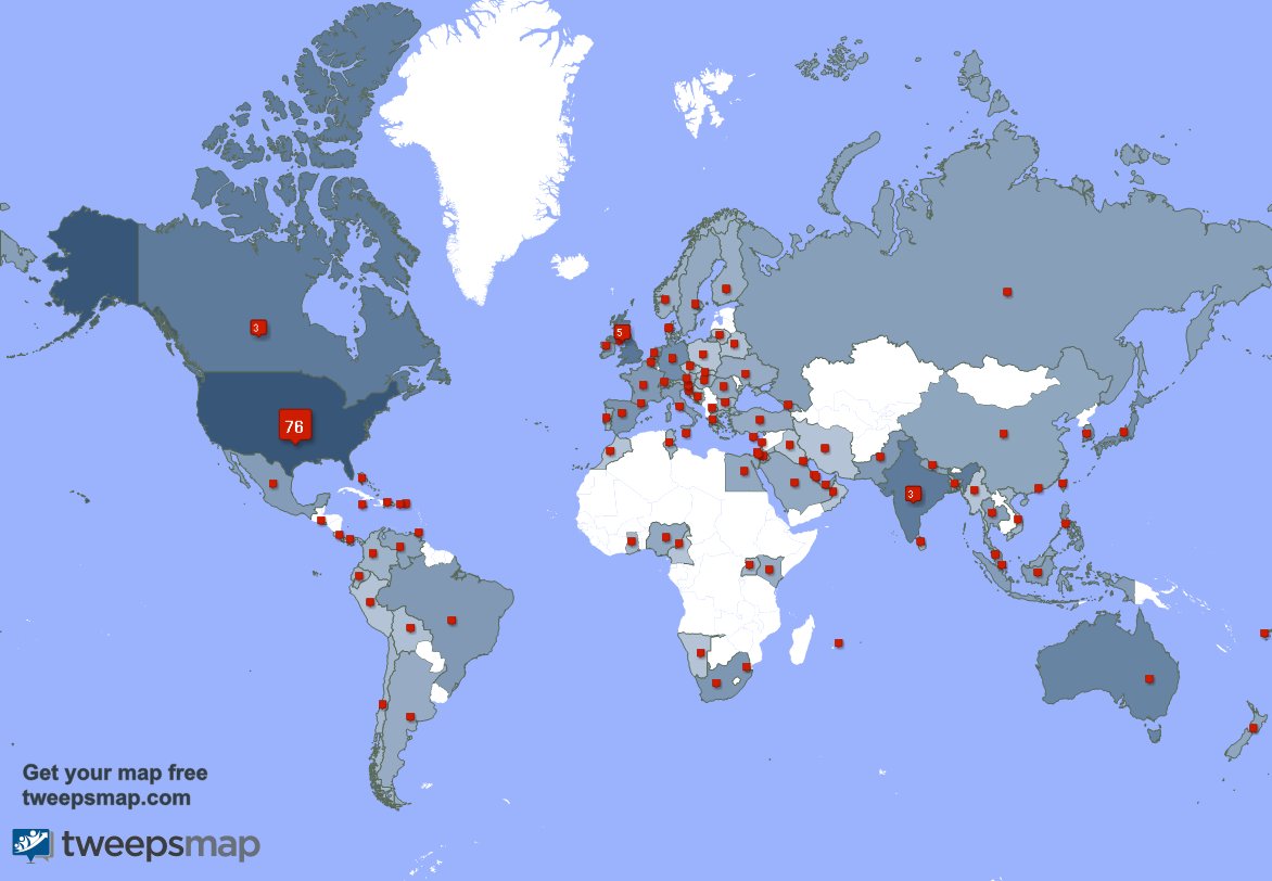 Special thank you to my 3 new followers from Portugal, and more last week. tweepsmap.com/!Capture_Billi…