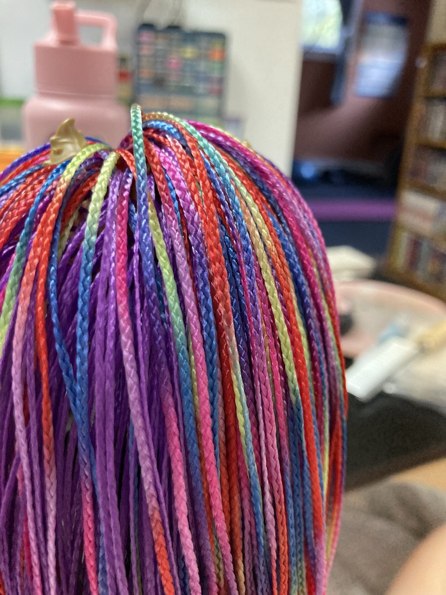 Forbezilla19's tweet photo. #kaypeatutorials just wanna share my doll I rerooted! I love her so much! My first attempt for box braids on my dolls! 😁 #ididthething @KaypeaCreations https://t.co/33YHf8Mmhn