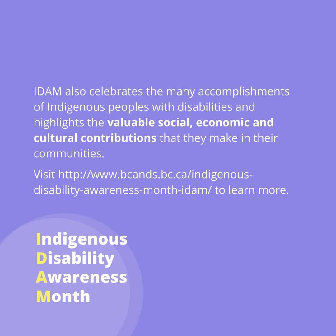 BC Centre for Ability (@bccfa) on Twitter photo November is the 7th anniversary of Indigenous Disability Awareness Month (IDAM)! Created in 2015 by <a href="/BCANDS1/">IDC/BCANDS 🇨🇦</a>, IDAM raises awareness of the disproportionately higher rate that Indigenous peoples experience disabilities.
bcands.bc.ca/indigenous-dis… November is the 7th anniversary of Indigenous Disability Awareness Month (IDAM)! Created in 2015 by <a href="/BCANDS1/">IDC/BCANDS 🇨🇦</a>, IDAM raises awareness of the disproportionately higher rate that Indigenous peoples experience disabilities.
bcands.bc.ca/indigenous-dis…
