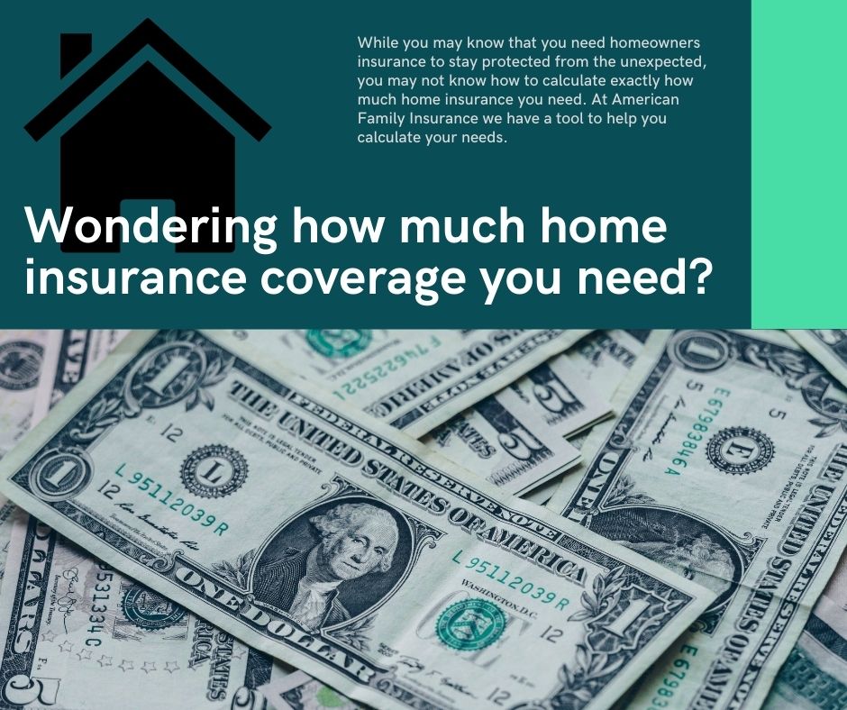 AgencyKinjal's tweet image. Wondering how much home insurance you need? At American Family Insurance we can walk you through it with our online Home Insurance Calculator. #Homeinsurance #coveragecalculator #insurancecalculator