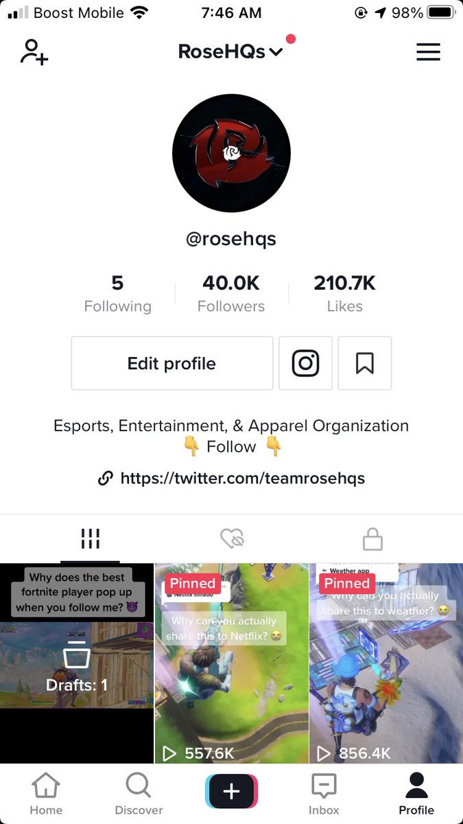 OptifyRex's tweet image. 40K W/ @TeamRoseHQs 🤩