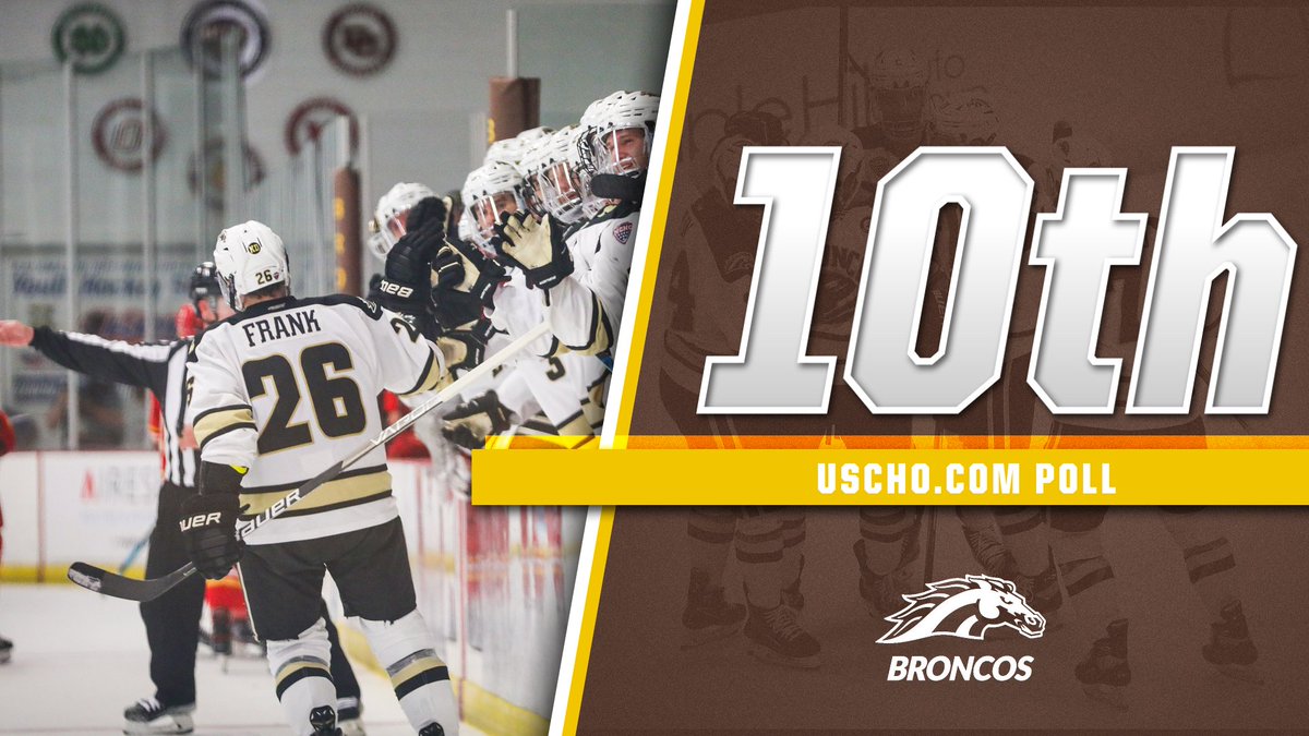 WMUHockey's tweet photo. WMU jumps into the top 10 for the first time since 2019. 

https://t.co/qPBiZkRJos https://t.co/RmQwszIkiM
