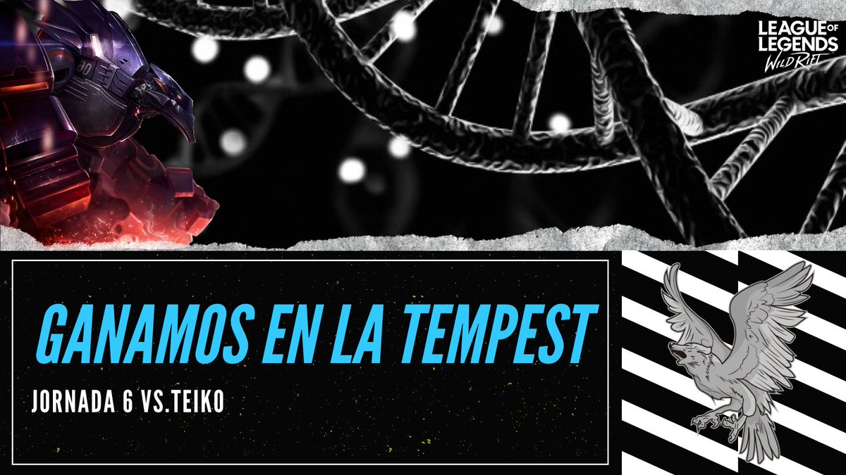 RavenWolfeSport's tweet photo. Ganamos 0-2 a @Teikoesports en la Jornada 6 de la @league_tempest 💪
Los mapas han estado muy reñidos GGWP a ambos equipos.
Esperamos volver a veros en la Grieta de #WildRift
#HuntingNight https://t.co/JM9qb3vp4c