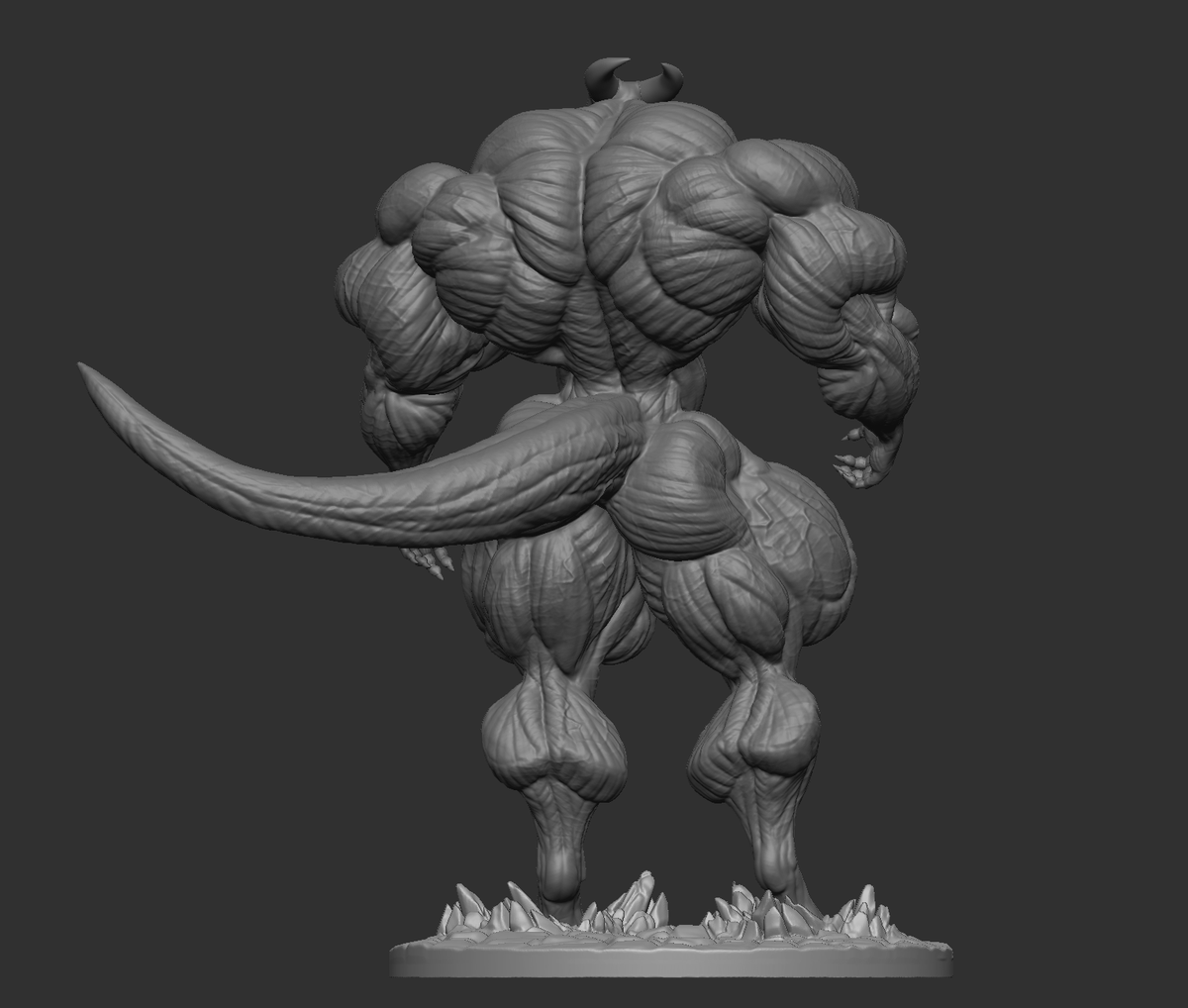 batbutthead's tweet photo. Sculpt itself. Based from my earlier model to make it quicker subject for experimenting. https://t.co/mbaI0l4bWB