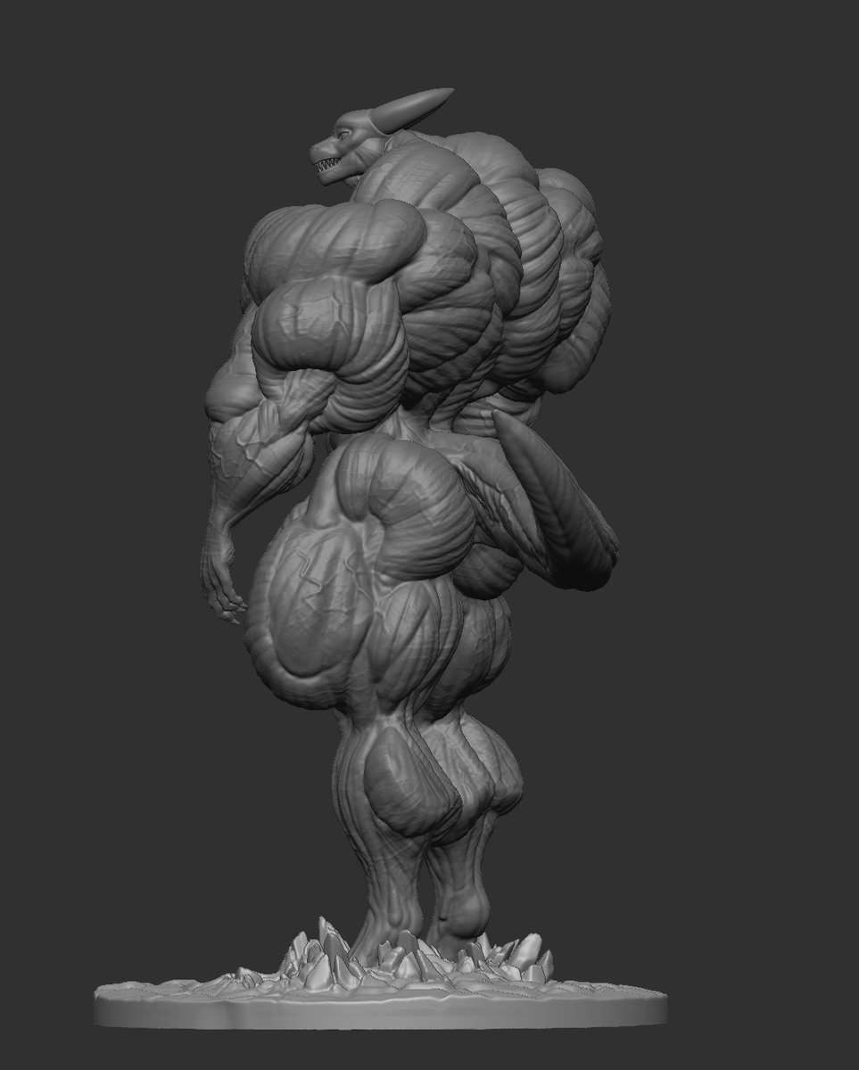 batbutthead's tweet photo. Sculpt itself. Based from my earlier model to make it quicker subject for experimenting. https://t.co/mbaI0l4bWB