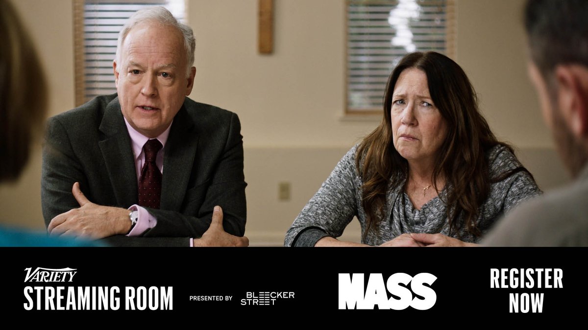 Join Reed Birney, Ann Dowd, Jason Isaacs, Martha Plimpton, and writer / director Fran Kranz of #MASS in the #VarietyStreamingRoom presented by  <a href="/bleeckerstfilms/">Bleecker Street</a> for an exclusive screening and Q&amp;A on November 15. Register now: bit.ly/3bxyVPY
