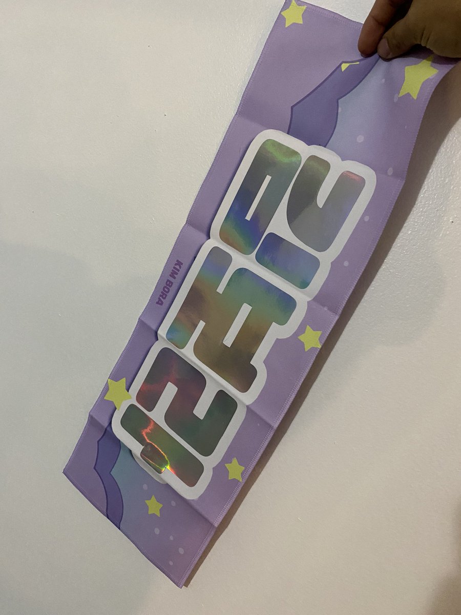 VhsSvt's tweet photo. OH MY GOSH IT CAME!!! I don’t care if she didn’t get into the group, I’m still supporting this woman and her every goal 🥺🥺🥺#BORA #KimBoRa 

I wanted to see what an actual slogan would look like so I reached out and ordered a sample. Totally want to make more of these 😮 https://t.co/Yy09ze8g8c
