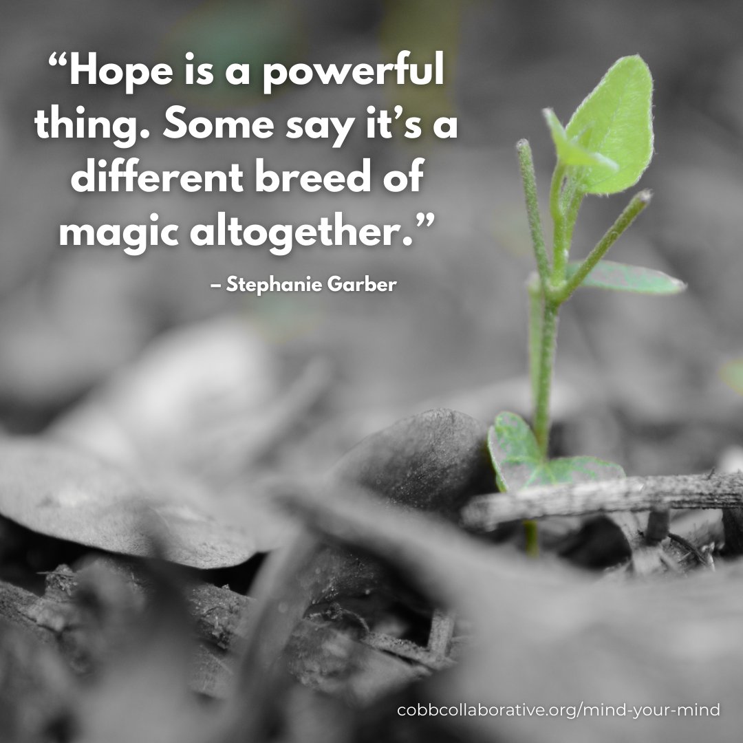 CobbCollaborate's tweet image. If you are feeling like hope is waning or even lost, please remember that help is available to you. Visit our Mind Your Mind web page for information and resources: bit.ly/2YNbT4g

#MentalHealthMonday #MindYourMind #CobbCollaborative