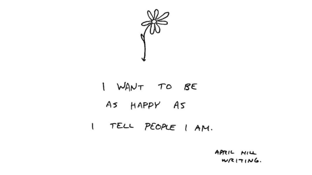 PoemHeaven's tweet photo. i don’t wanna fake my happiness.. https://t.co/hVW1qSuQnP