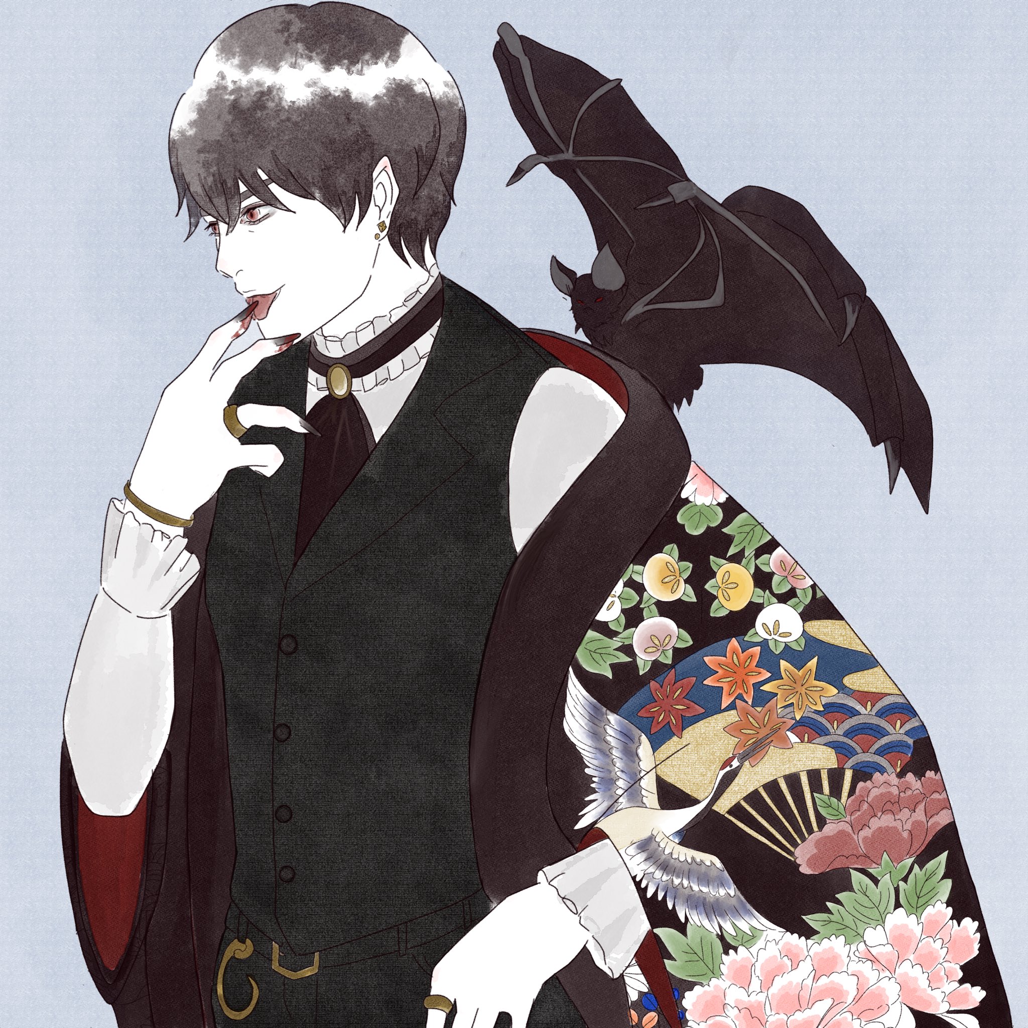 浮島 スウ 和モダンイラスト Senri Twitter