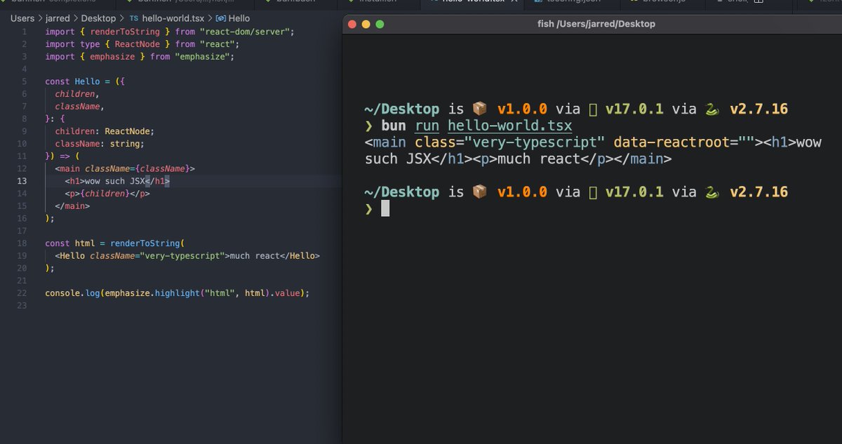 Jarred Sumner tweet media