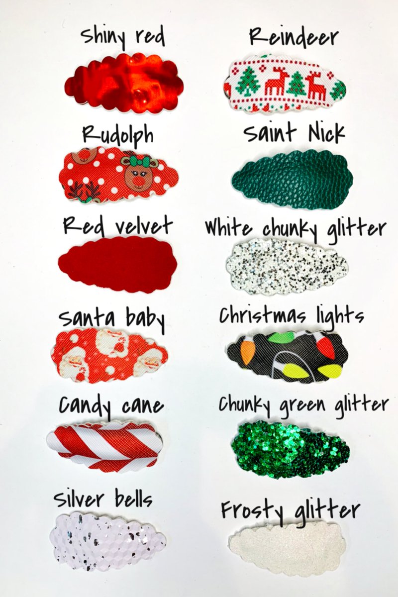 Christmas Snap clips in two different sizes are now available on my Etsy shop!!! Link is in the bio 💗