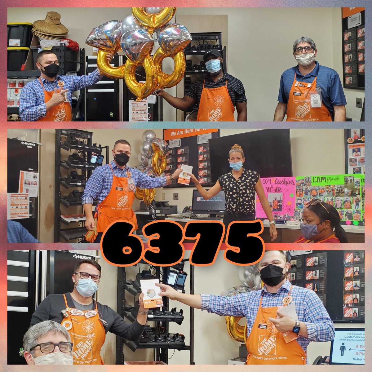 THDEileenMarie's tweet photo. Climbing to new heights all day today...many milestone awards were handed out today, including a diamond!!! Love seeing associates  climb to new heights each and every day! @HeldieRodriguez #homerawards #thd6375 #celebrate https://t.co/HCoEW3EKUs