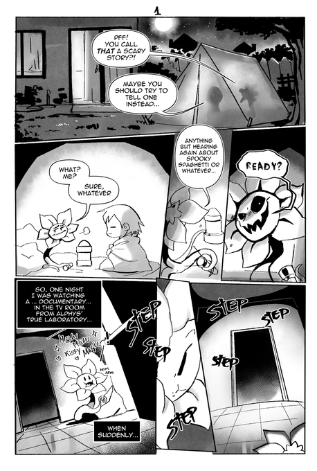 --Undertale comic--
Spooky Spaghetti (1/2) 