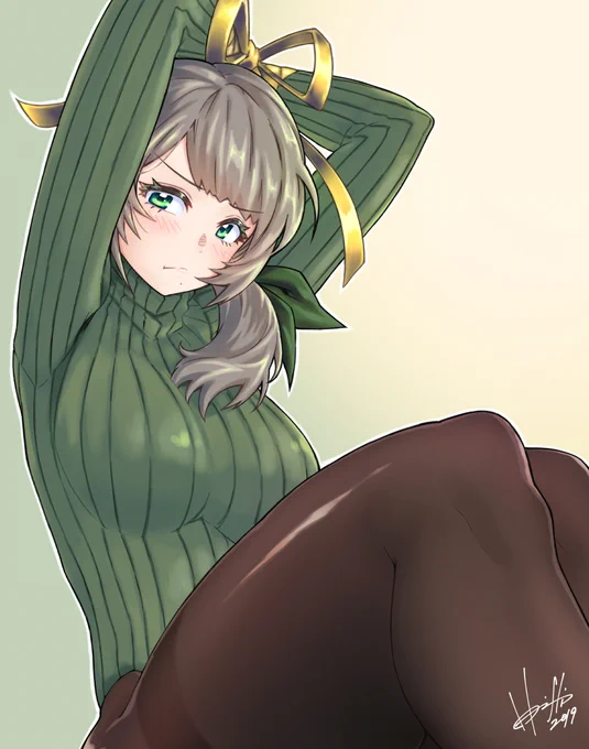 #タイツの日 
#雛見沢くるみ
この方にとっては「鋼の鎧」😏 