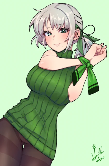#タイツの日 
#雛見沢くるみ
この方にとっては「鋼の鎧」😏 