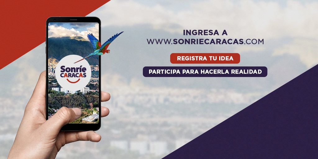 sonrieccs's tweet photo. ¿Tienes ideas para mejorar los servicios de la ciudad? ¿O tal vez ideas para promover la cultura o el emprendimiento en #Caracas?
Postula tu idea https://t.co/6xkx603hPl ⚡️ https://t.co/ZX4K2nkN0b