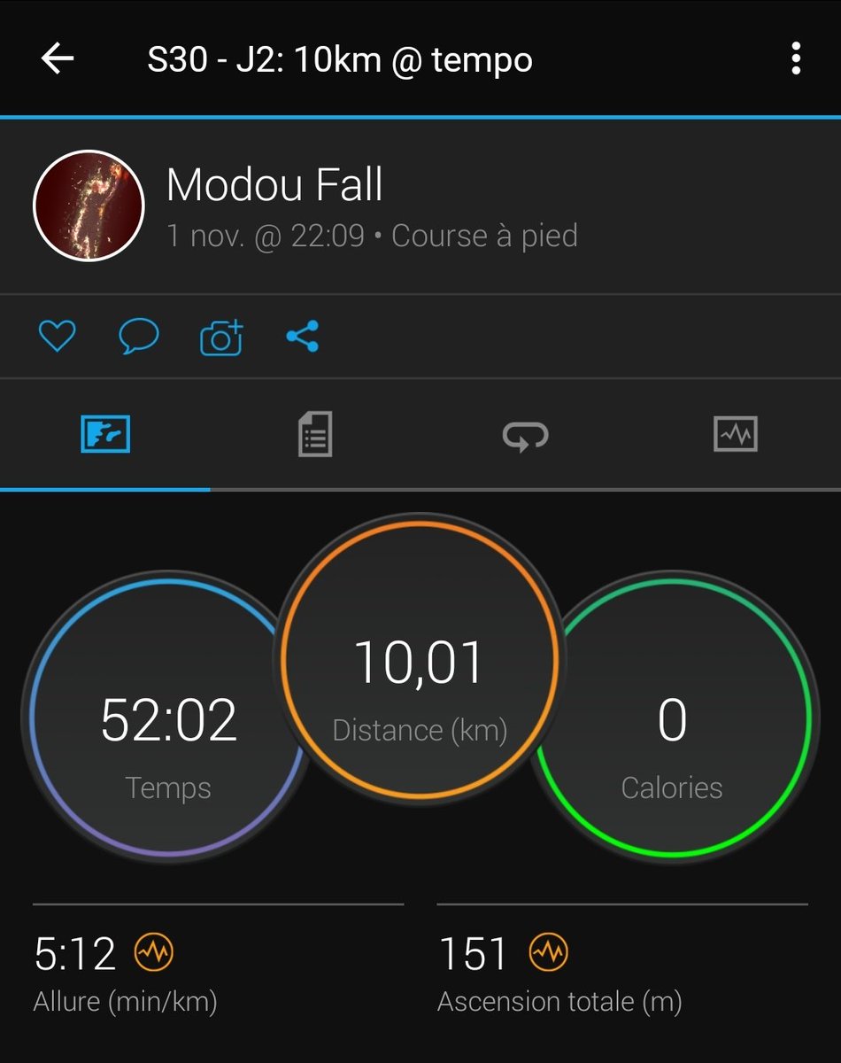 ModouFallAgro's tweet photo. Semaine/week 30: #VersementPobar #2:
✅12 km @ tempo
✅ slight diff: Strava/Garmin (due to aps time to start on and off)
✅ HR: 139 bpm
#Pobarbodychallenge
#marathon_pbc2021
#PobarGuide
#RunningWithTumiSole
@PobarChallenge https://t.co/e2RELTrqEY