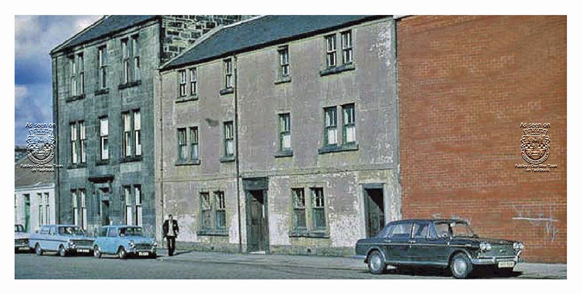 PaisleyPOWT's tweet photo. The changing Face of Paisley
No's 8 - 12 Abercorn Street in the1960's and the same site today, back in the day Forresters for Steel was in the Red Brick building (now Gennaro Glass &amp; Glazing) and O'Mays Bakery and Shop at the other end of the block, now AAA Motorcycles https://t.co/1BBIEmu8gy