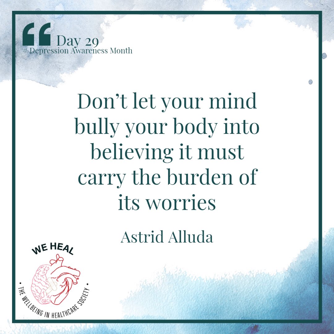 WeHealCardiff's tweet photo. DAY 29🚨

In recognition of Depression Awareness month, WeHeal will be posting daily quotes throughout October to raise awareness and education around Mental Health and Depression ❤️

Be sure to follow all our socials to stay updated ‼️

#depressionawareness #mentalhealthmatters https://t.co/5ROPIzLLYE