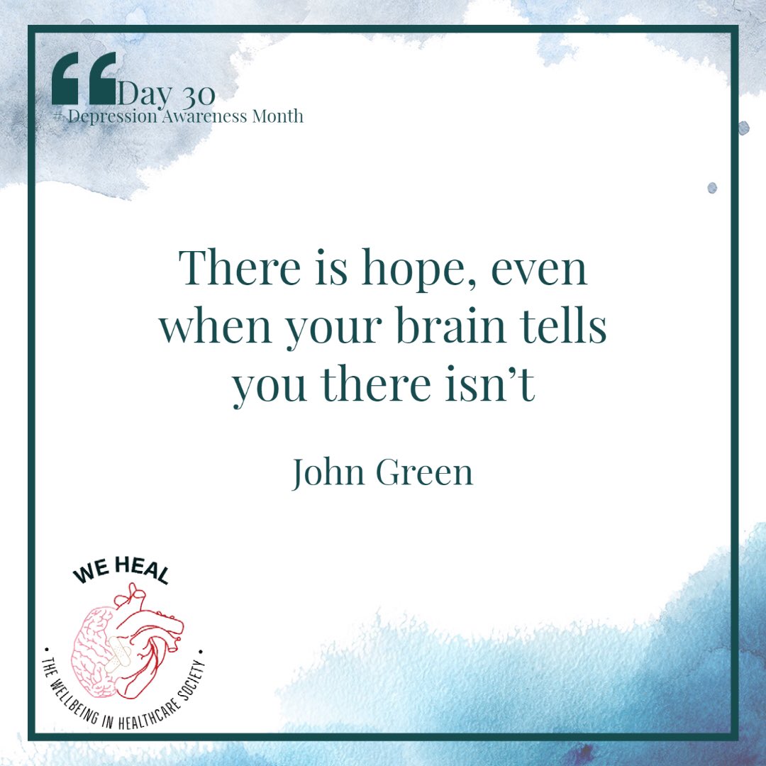 WeHealCardiff's tweet photo. DAY 30🚨

In recognition of Depression Awareness month, WeHeal will be posting daily quotes throughout October to raise awareness and education around Mental Health and Depression ❤️

Be sure to follow all our socials to stay updated ‼️

#depressionawareness #mentalhealthmatters https://t.co/3tRklXh3xB