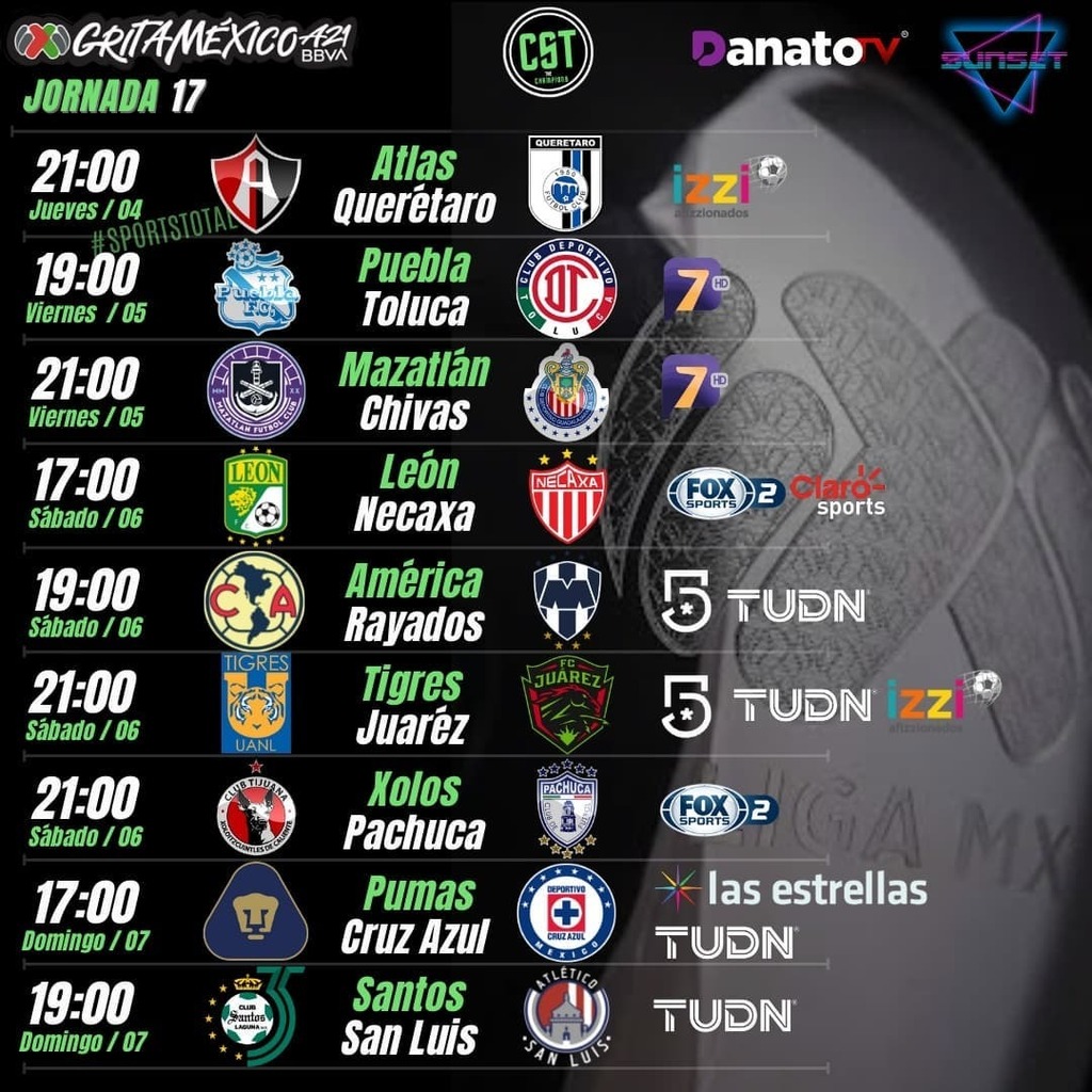 SportsTOTAL11's tweet photo. 🚨🚨🚨 #Agenda
Aqui te dejamos como se jugara la iltima jornada del #GritaMexicoA21 😱❤⚽
SI QUIERES QUE TU MARCA SEA CONOCIDA, ANUNCIATE CON NOSOTROS.
.
.
.
👋Programación sujeta a cambios por parte de la televisora ⚠️
.
.
.
#América #Chivas #CruzAz… https://t.co/MhltL32akA https://t.co/jIP06uhoUk