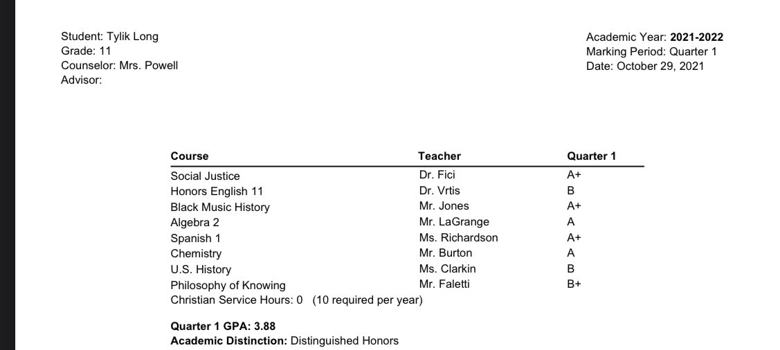 tyliklong1's tweet photo. Distinguished Honors💪🏾 https://t.co/HQNSmiQvxM