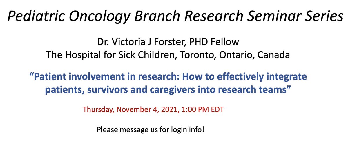 MaGIC is excited to have recently added patient advocates to our membership! Please join Dr. Forster on November 4th at 1 pm EDT on “Patient involvement in research: How to effectively integrate patients, survivors and caregivers into research teams” Message us for login info!