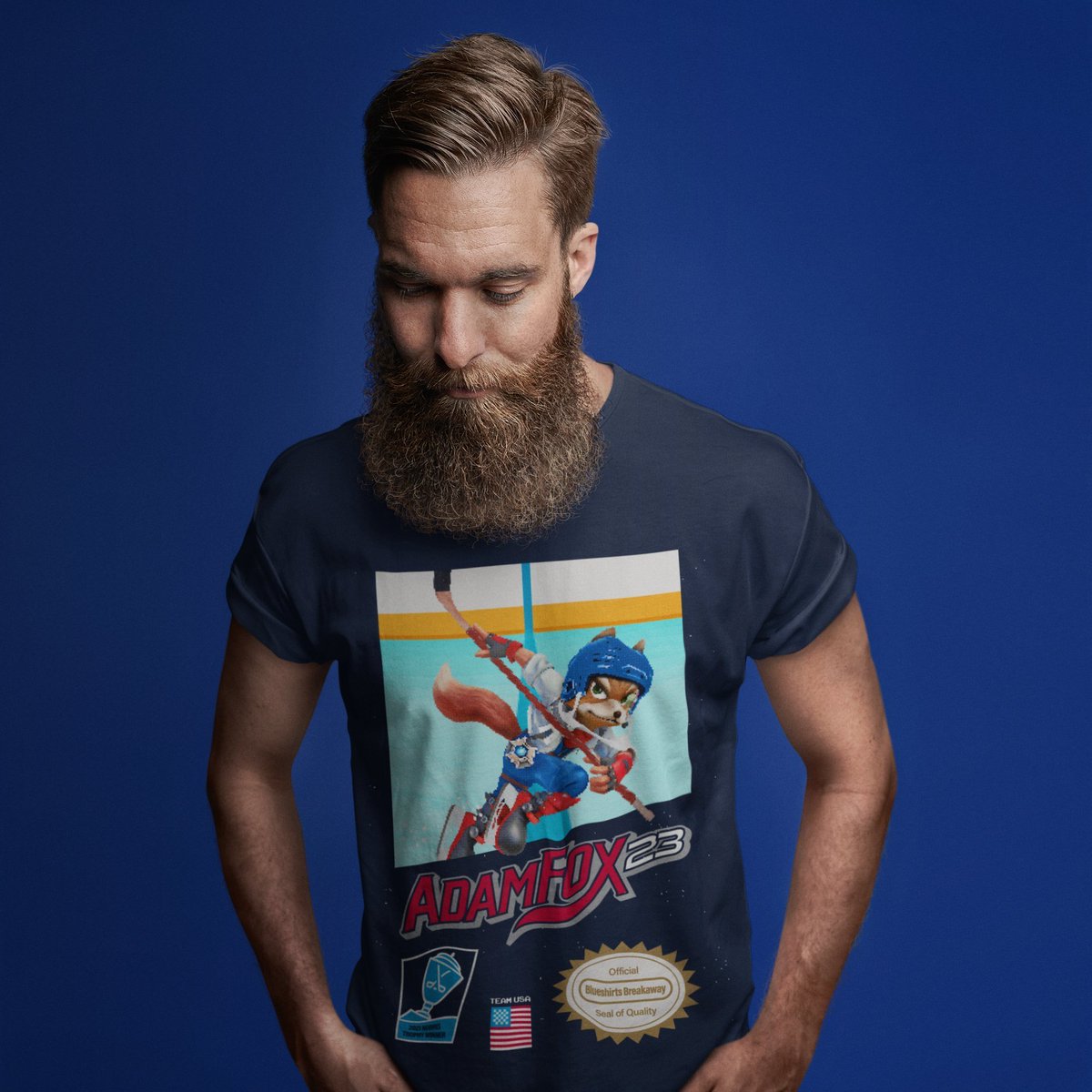 OhRyanMead's tweet photo. ADAM FOX EXTENTION GIVEAWAY CELEBRATION:

🔁RT for a chance to win our new Adam Star Fox shirt

I'll pick a winner Wednesday morning!

Adam Fox is limitless. https://t.co/tRhl3KHAjf