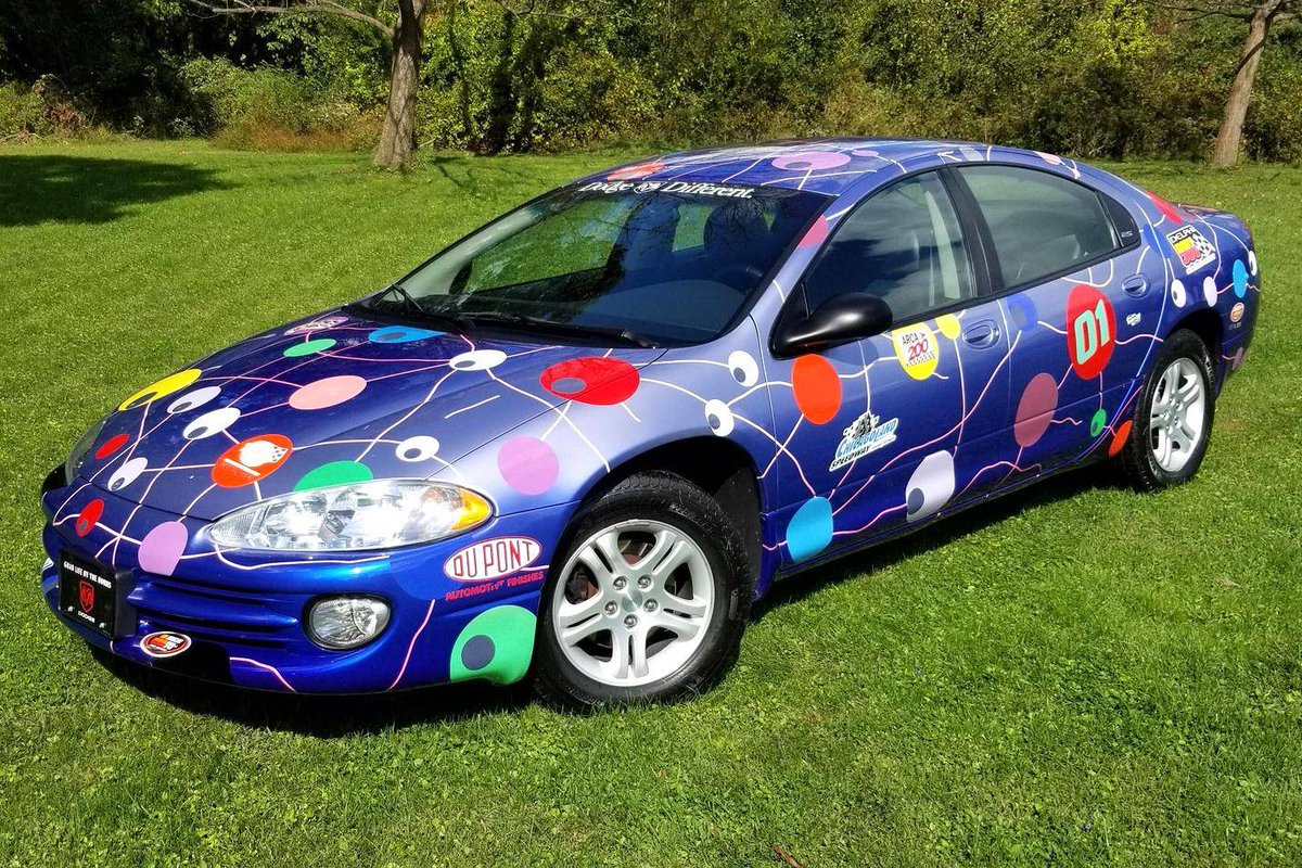Doug DeMuro on X: Now on @CarsAndBids: 2001 Dodge Intrepid that was custom  painted to promote the opening of Chicagoland Speedway in 2001. Yes, this  fantastic machine can be YOURS! Also, this