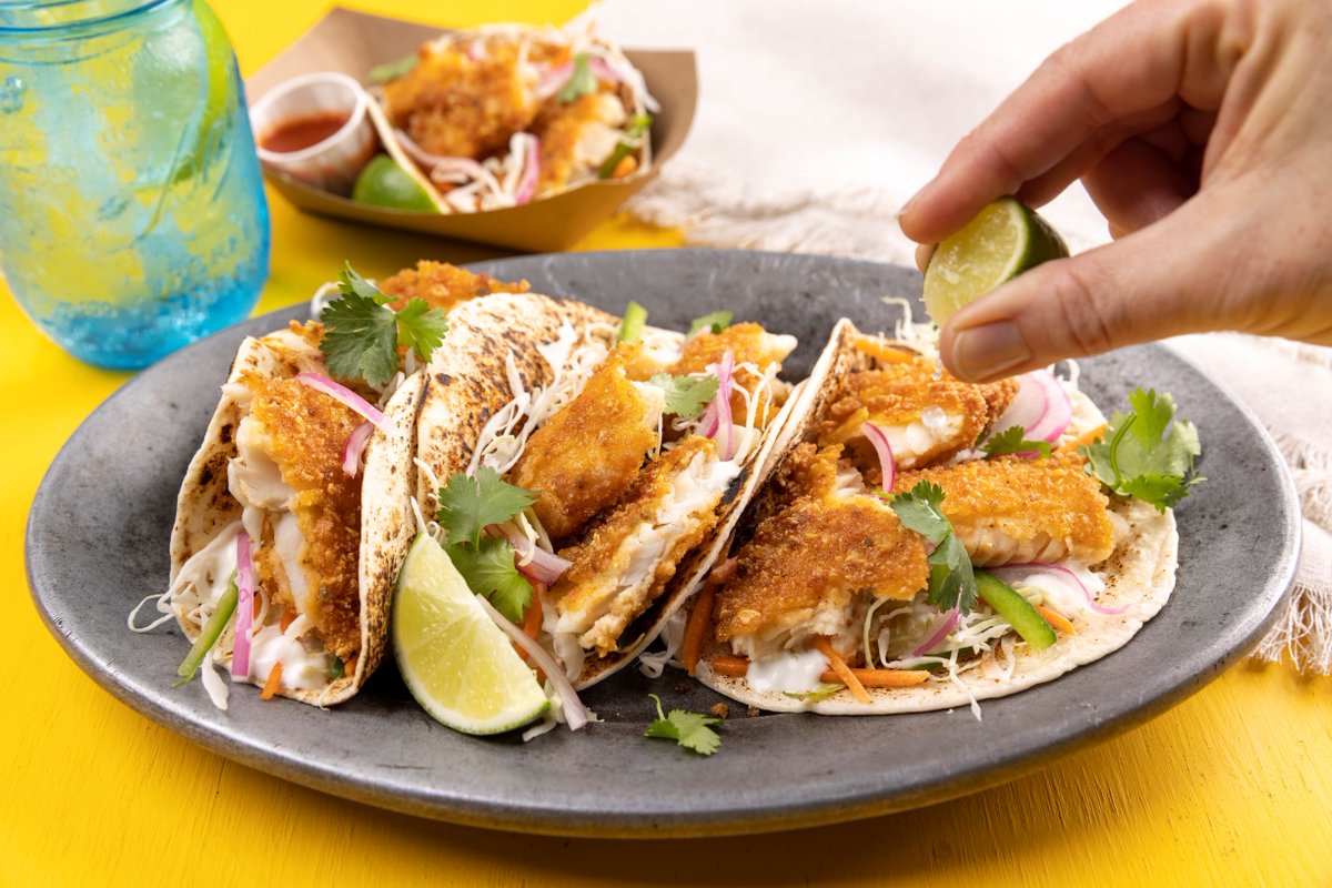 KPseafood's tweet photo. If you serve tacos, cash in on this popular fusion twist that will bring you worldwide fame. Our Fish Market Fresh® Tortilla Crusted Tilapia will be your co-star. Recipe here: https://t.co/GXwq73tPPd   #Recipe #Healthy #Seafood2xwk https://t.co/VhQ0BKXQtx