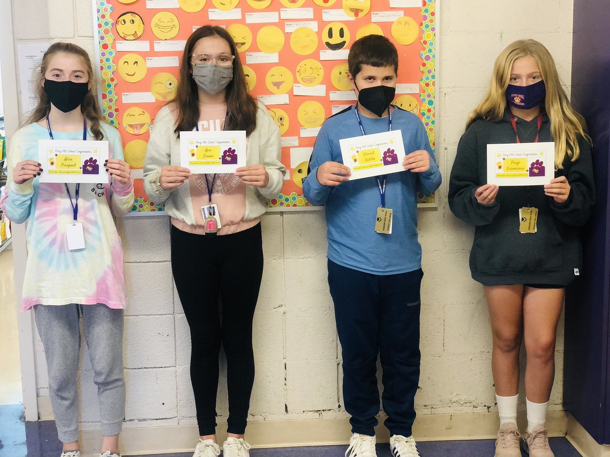 PHSMrsRizzo's tweet photo. So very proud of our Gold Card Students this month! Keep up the hard work! 🎉💜💛🎉 #rizzo247245 #possibilities #bestyearever https://t.co/hEEvqn21JV