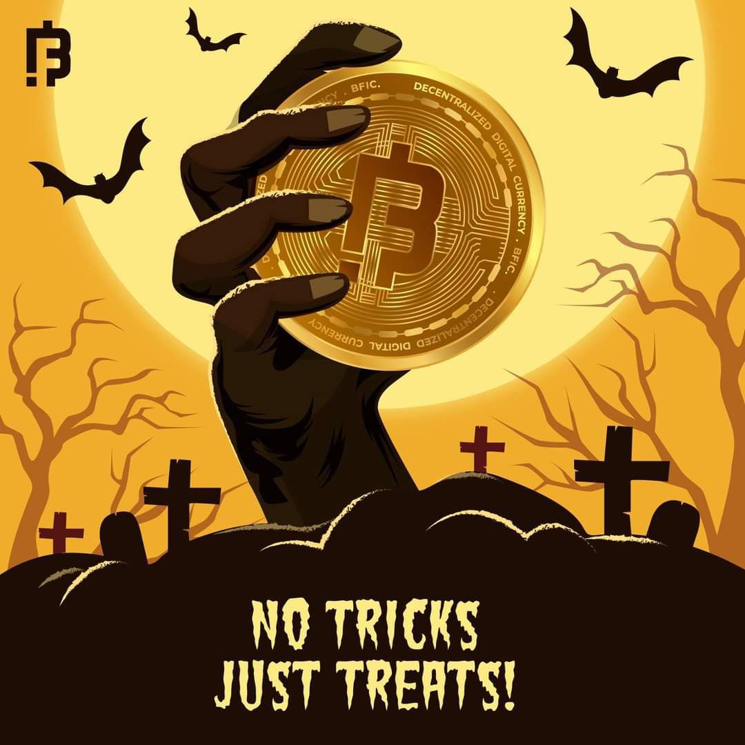 BLove_Coin's tweet photo. Happy Spooky Halloween from BFIC by Innovation factory.

No Tricks just Treats In BFIC IEO.

#crypto #cryptotrading #cryptocurrency #cryptoexchange #IEO #ICO #tradecrypto #buycrypto #cryptoinvestment #exchangecrypto #bficoin #buybficoin #investcrypto #blockchain #xchangeon https://t.co/cANKCol05X
