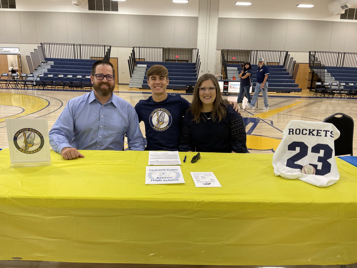 Congratulations to <a href="/Jackson22Cobb/">Jackson Cobb</a> on signing your LOI to play baseball <a href="/SAUT_BSB/">Rocket Baseball</a>