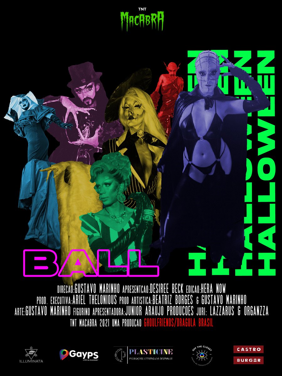 dragulabrasil's tweet photo. Servidas? 😈

Venha assistir o Ball de Halloween do TNT MACABRA, muitos looks grandiosos, nojeira e performance. O melhor do horror nacional no cenário drag, produzido por nós do Dragula Brasil e a mamacita linda @mrsdesireebeck 🖤

Link: https://t.co/IFpbr2x9Rc https://t.co/TNg1jp3Aby