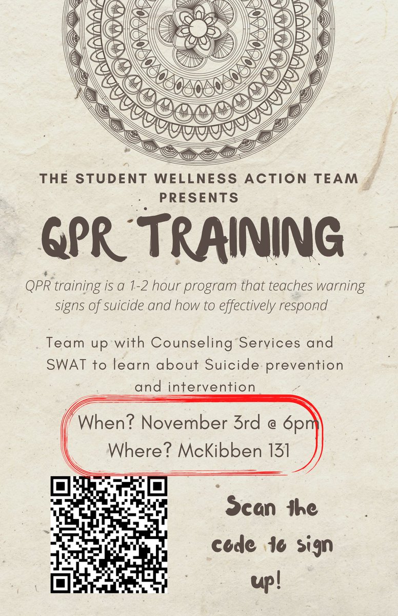 swat_sfa's tweet image. ‼️‼️ LOCATION CHANGE ‼️‼️ Due to a lot of interest, we have moved to Mckibben 131. We now have plenty of room!! If you want to sign up, scan the QR Code on the flier 
@SFAQuestions