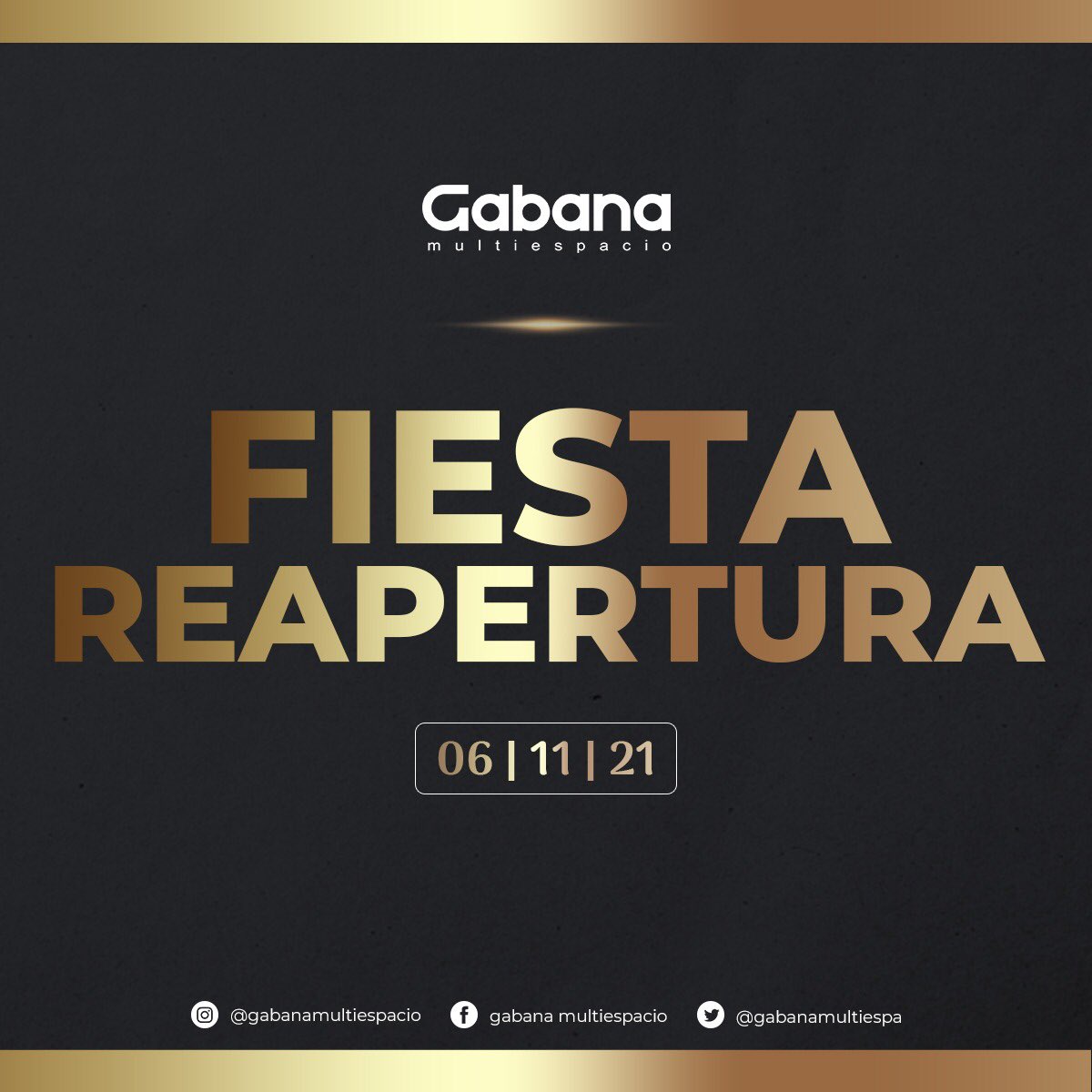 GabanaMultiespa's tweet photo. La vuelta es un hecho y le pusimos fecha:

‼️SÁBADO 6 DE NOVIEMBRE‼️
🎉¡¡¡VOL VE MOS!!!🎉

Vuelve #GabanaMultiespacio, volvés vos, vuelven las noches mas divertidas🎉

🎁Sorteamos🎁
🎟4 entradas

📌Para participar:
❤ME GUSTA
🔄RETWEET https://t.co/ax3T5MkHN3