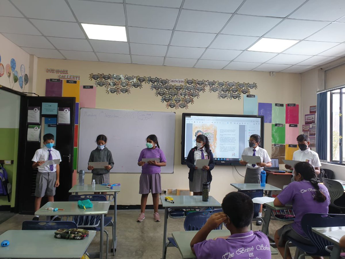 Year 6 made a kick-start on the first day back to physical school creating chain stories together. Enjoying their learning, while maintaining  social distancing.
#BSCY6 
@BSC_JSHead @BSColomboLK @BSC_Principal https://t.co/kaWIpUj9Y2