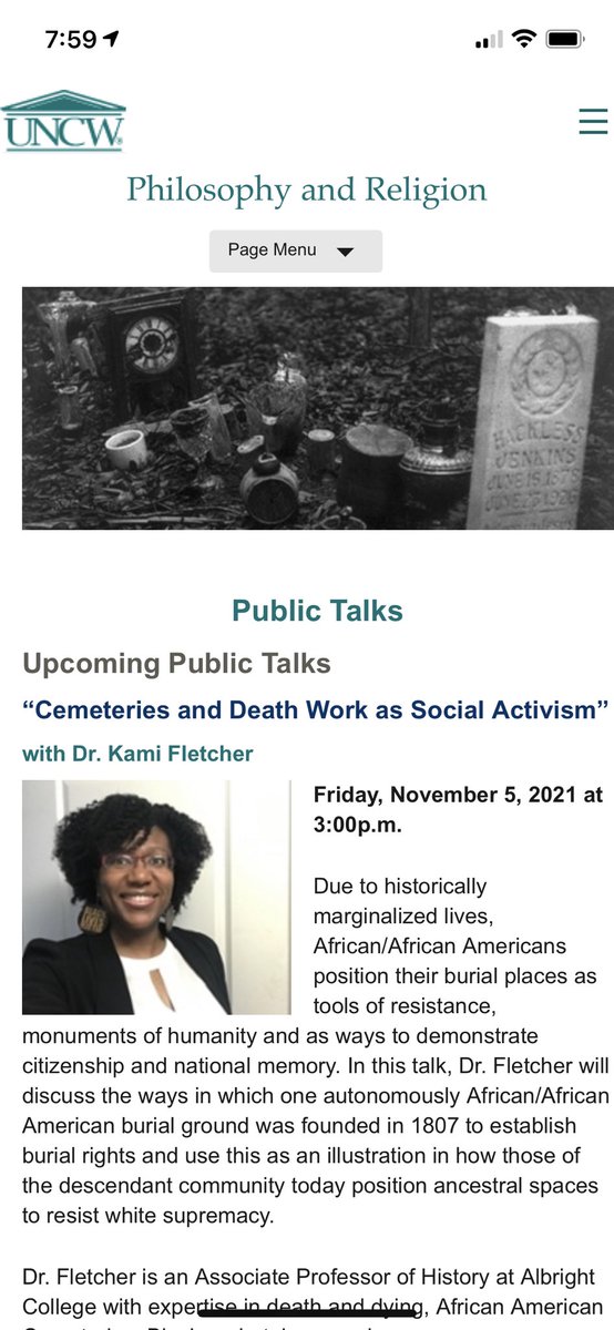 NOV 5 @ 3pm: Register and come thru❗️

<a href="/UNCWilmington/">UNCW</a> I am so looking forward to this talk