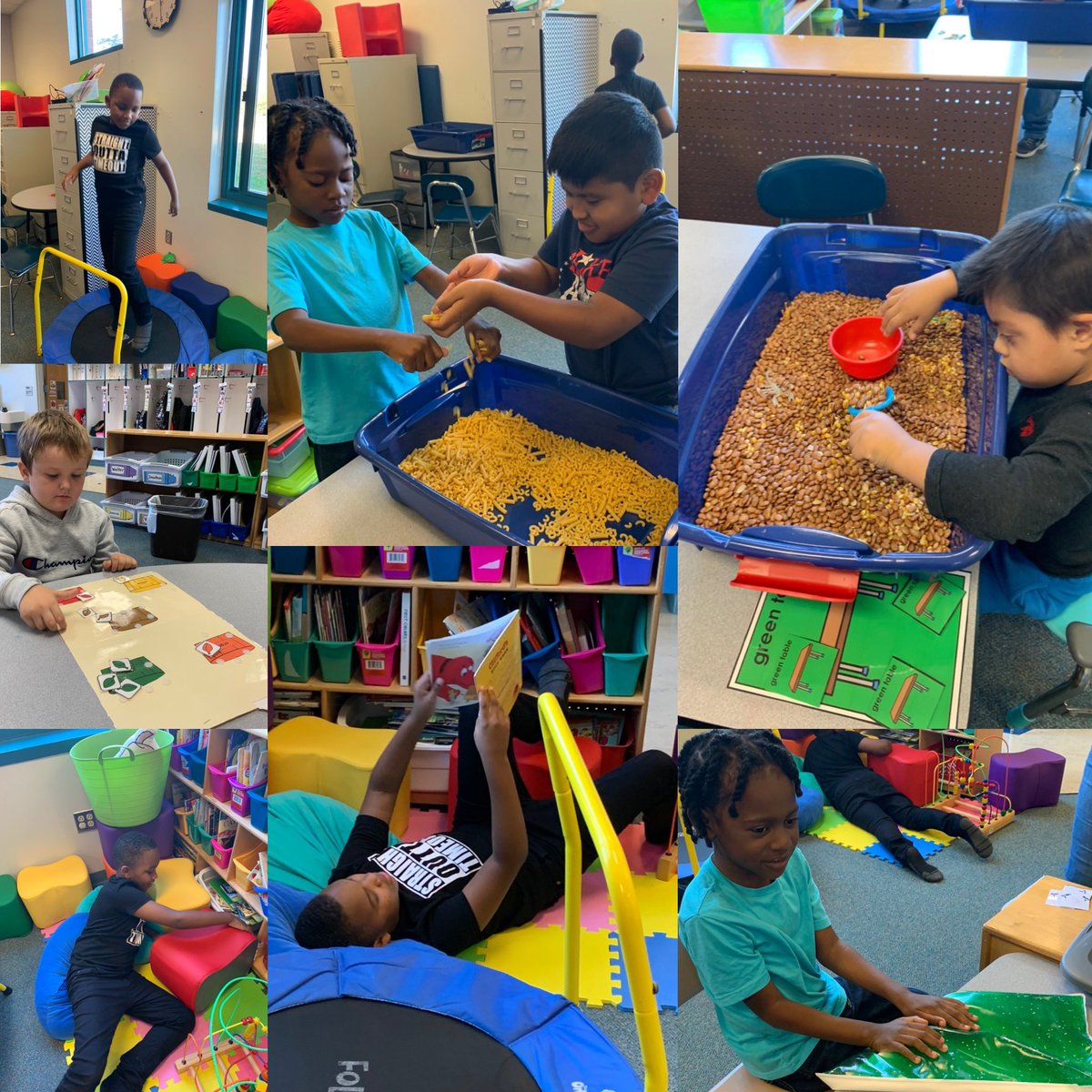 AUniqueTeach's tweet photo. “Choice Time” is one of my favorite things! I get to see my students true personalities shine and learn so much about them and their interests! @BESFirefly @Southernarea1 #ECS1
#uniquelycapable #GlowBig https://t.co/VKfW4TNYJv