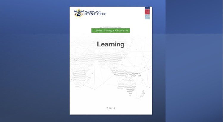 Mick Ryan, AM (@warinthefuture) on Twitter photo The team at <a href="/ADC_Australia/">Australian Defence College</a> have recently led the development and endorsement of the new Australian Defence Force doctrine on #learning. How we develop the intellectual edge in our people and teams is described within. Read it here > ow.ly/ZeYN30rYKPb The team at <a href="/ADC_Australia/">Australian Defence College</a> have recently led the development and endorsement of the new Australian Defence Force doctrine on #learning. How we develop the intellectual edge in our people and teams is described within. Read it here > ow.ly/ZeYN30rYKPb