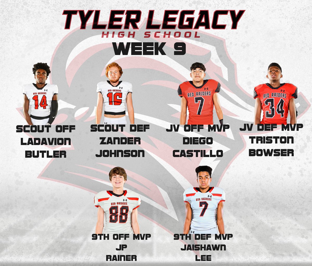 TylerLegacyFB's tweet photo. #CodeRED @CoachJoeWillis https://t.co/bk0J2hAYio