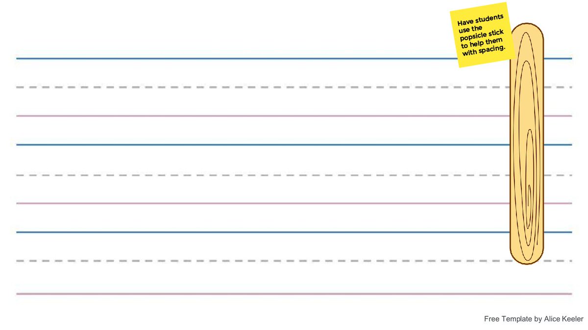 alicekeeler's tweet photo. Popsicle Sticks for handwriting. The stick moves! 

Try out this Google Jamboard Sample
https://t.co/WWo2Be1vZZ

Find more in the book Teaching with Google Jamboard
https://t.co/hzcEcNif51

#googleEDU #gafe4littles #googleJamboard https://t.co/Vby0t8K49o