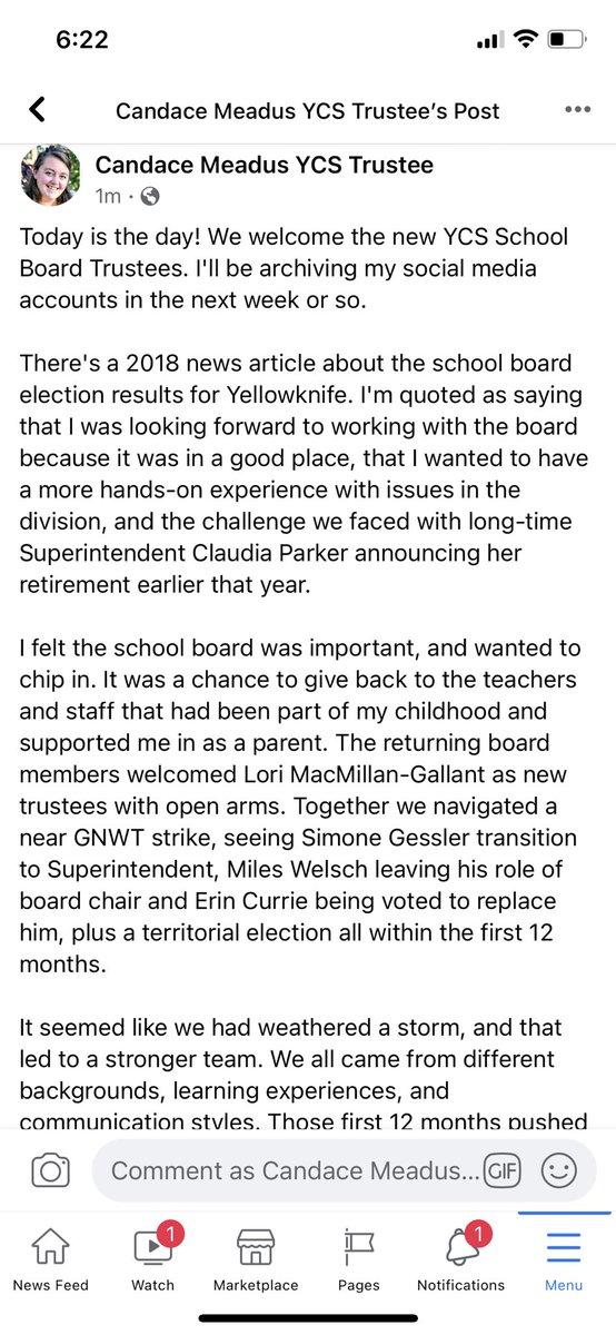 Former YCS Trustee Candace tweet media